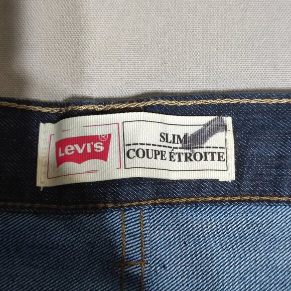 Levi's 511 jeans men's junior size 16 reg W28/L28 iron blue colour slim fit - Picture 6 of 12
